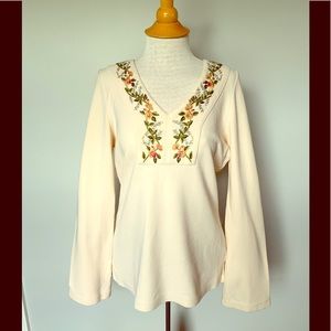 Express long sleeve bohemian tunic style shirt.